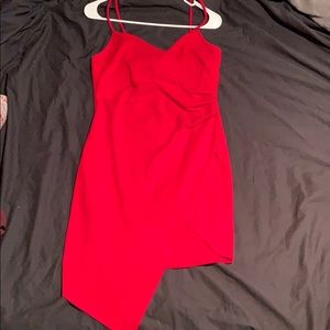 Spaghetti Strap Red Dress